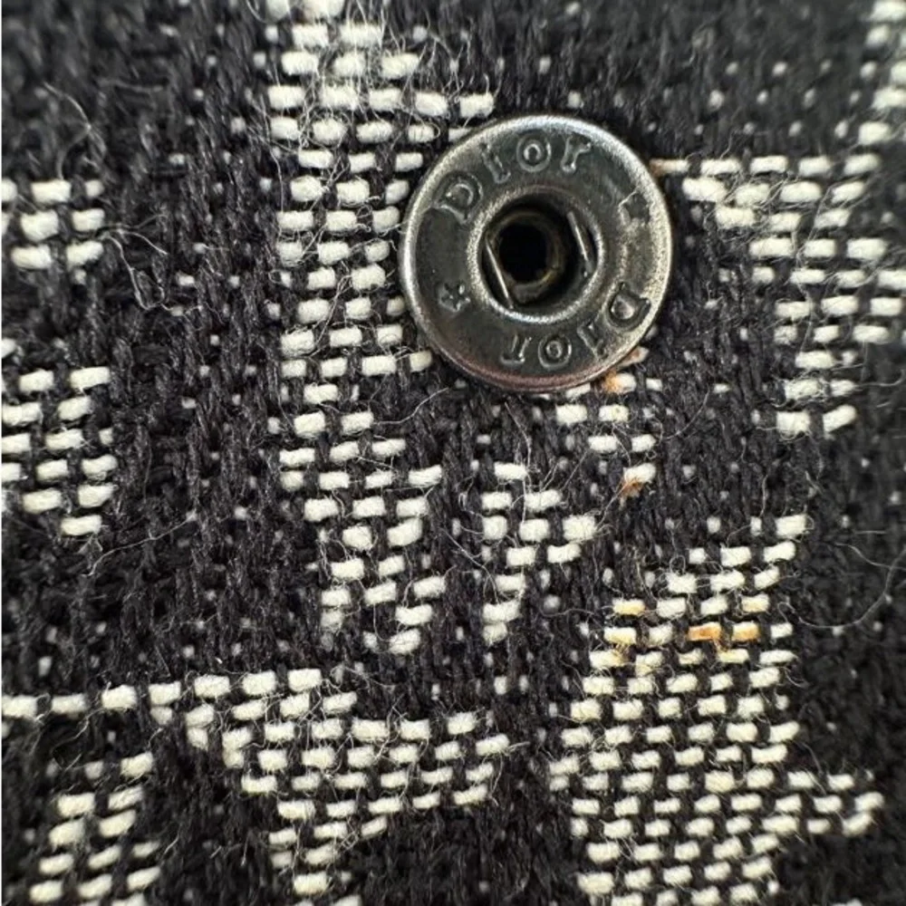 Dior Black and White Monogram Wallet